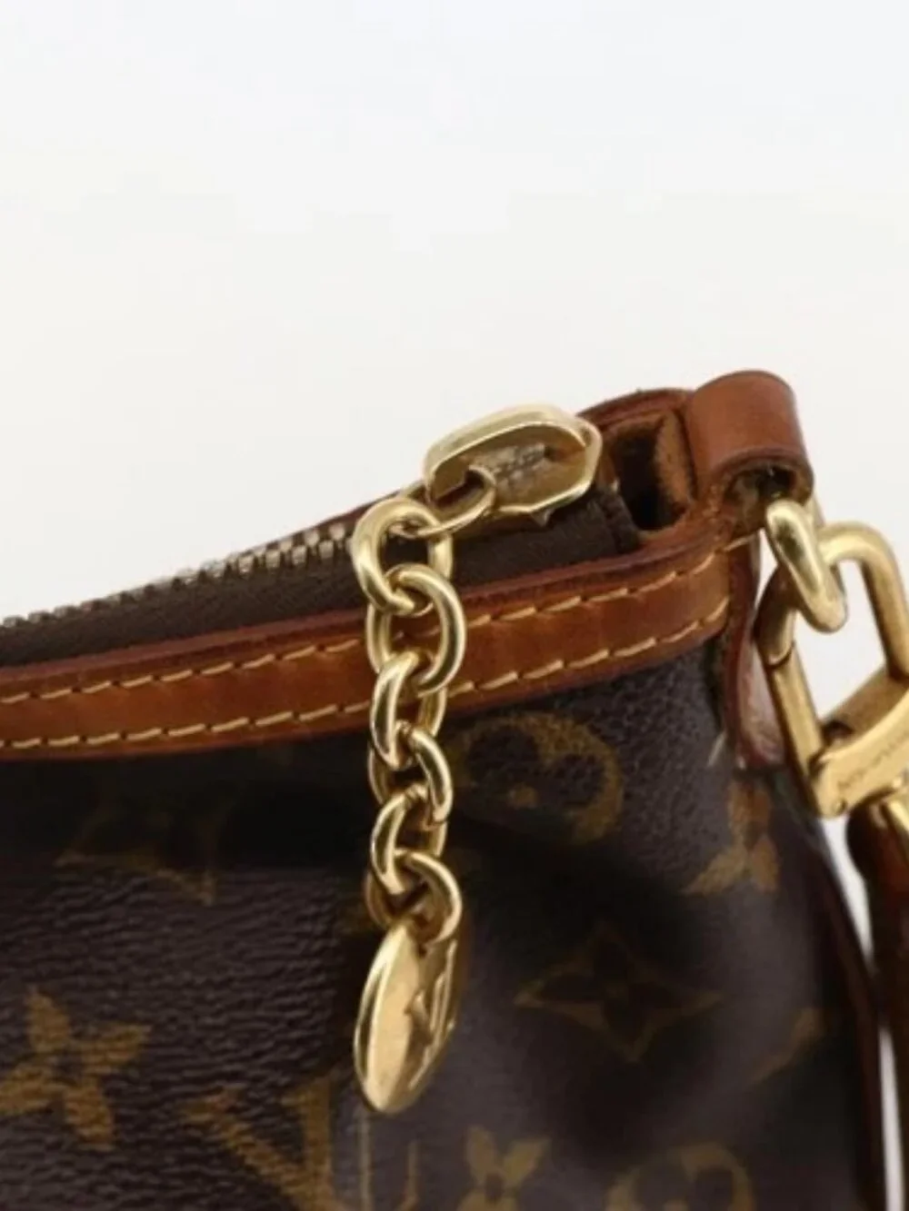 LOUIS VUITTON Monogram Palermo PM Tote Bag M40145 LV Auth YKZ1236